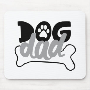Alfombrilla De Ratón Dog Dad Bone Cita Sobre Perros Que Son Pescadores