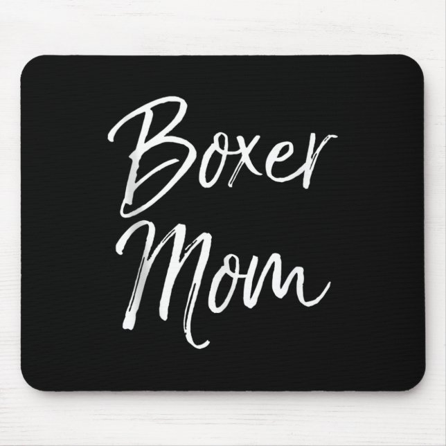 Alfombrilla De Ratón Dog Mother Gift Boxing Mother's Day Quote Cute Box (Frente)