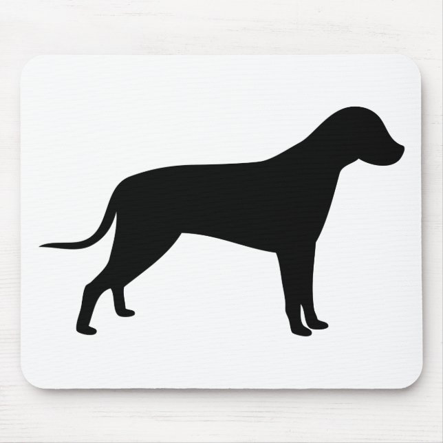 Alfombrilla De Ratón Dog Silhouette (Frente)