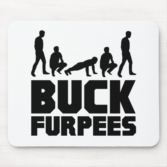 Alfombrilla De Ratón Dólar Furpees -- Aptitud de Burpees (Frente)