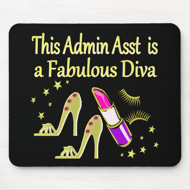 ALFOMBRILLA DE RATÓN DOLD GLITZY ADMIN ASISTENTE DIVA DISEÑO (Frente)