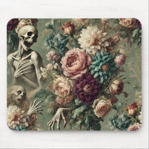 Alfombrilla De Ratón Dolor de corazón póstumo - Diseño floral gótico