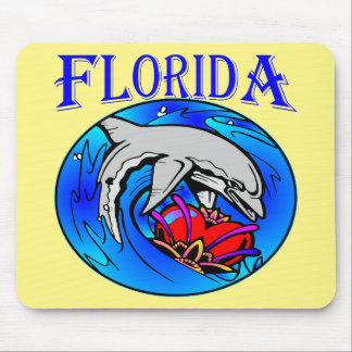Alfombrilla De Ratón Dolphin & Heart de Florida #USAPatriotGraphics ©