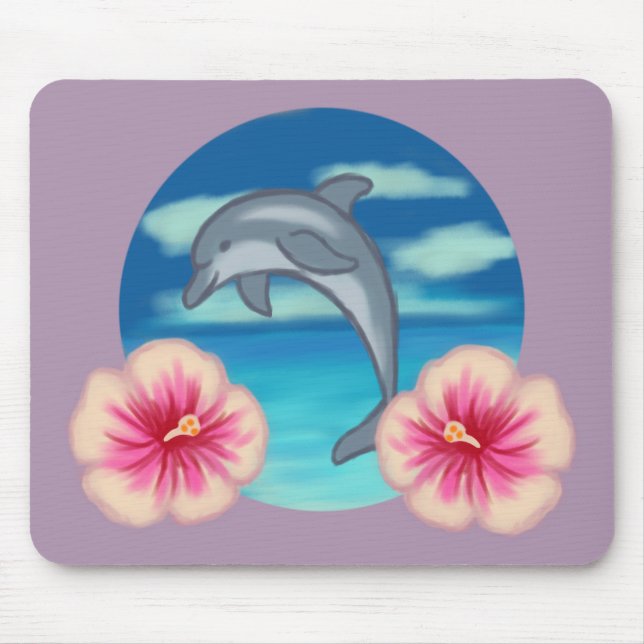 Alfombrilla De Ratón Dolphin Paradise (Frente)