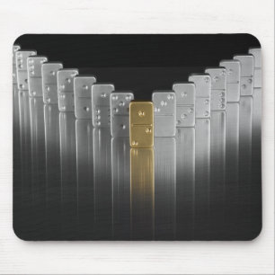 Alfombrilla De Ratón Dominós del oro y de la plata