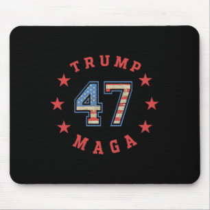 Alfombrilla De Ratón Donald Trump 2024 45 47 megabandera estadounidense