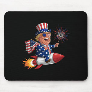 Alfombrilla De Ratón Donald Trump 2024 Feliz 4 de julio a Trump