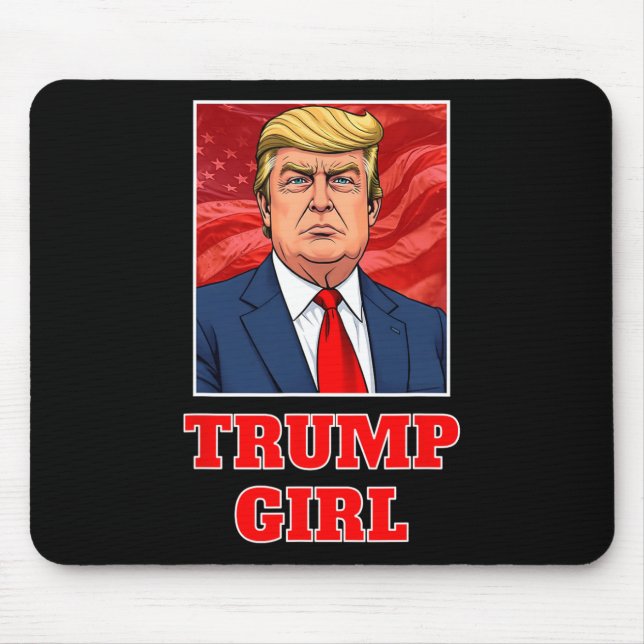 Alfombrilla De Ratón Donald Trump Chica divertida gran presidente estad (Frente)