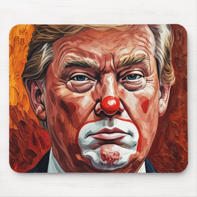 Alfombrilla De Ratón donald trump clown  (Frente)