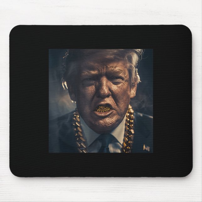 Alfombrilla De Ratón Donald Trump Gold Grillz (Frente)