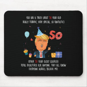 Alfombrilla De Ratón Donald Trump presidente divertido cumpleaños 50 Tr