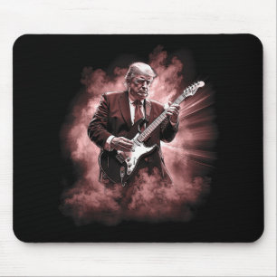 Alfombrilla De Ratón Donald Trump tocando guitarra del rock eléctrico