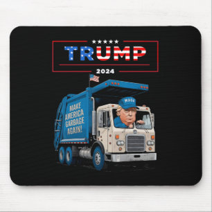 Alfombrilla De Ratón Donald Trump viaja en basura camiseta