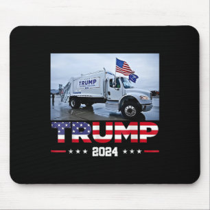 Alfombrilla De Ratón Donald Trump viaja en camión de basura - camión de