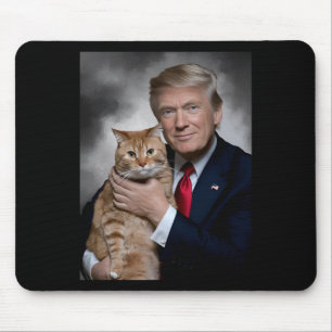 Alfombrilla De Ratón Donald Trump Y Cat Funny Trump Y Cat