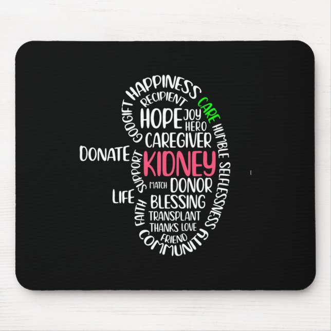 Alfombrilla De Ratón Donante de órganos para trasplante de conciencia s (Frente)