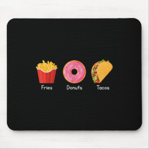 Alfombrilla De Ratón Donas de Patatas Tacos 