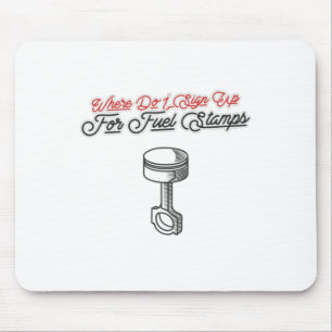 Alfombrilla De Ratón Dónde Rótulo Para Los Estampillos De Combustible