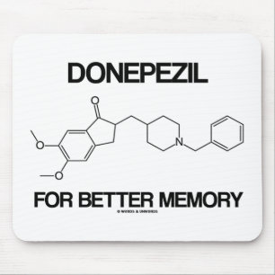 Alfombrilla De Ratón Donepezil Para Mejor Memoria (Molécula Química)