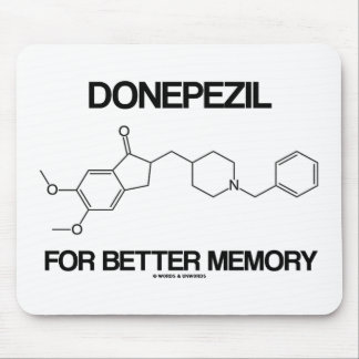 Alfombrilla De Ratón Donepezil Para Mejor Memoria (Molécula Química)
