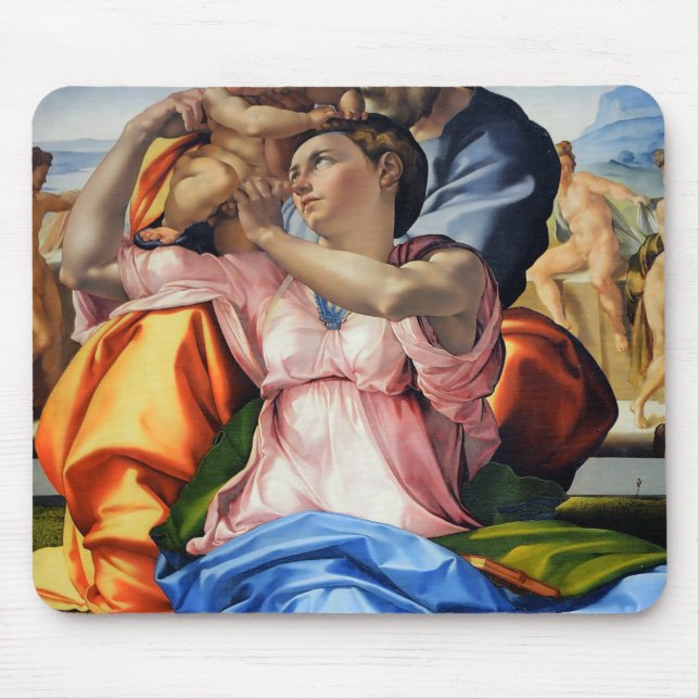 Alfombrilla De Ratón Doni Tondo, Doni Madona (detalle), Michelangelo, 1 (Frente)