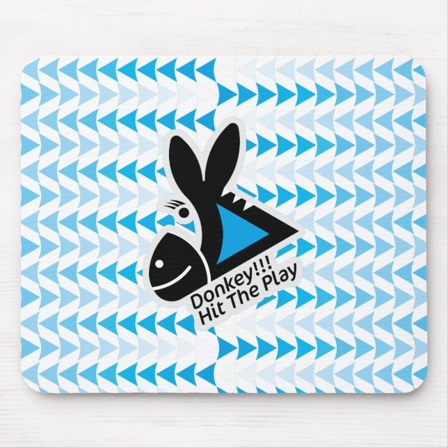 ALFOMBRILLA DE RATÓN DONKEY !!! HIT THE PLAY BY MASANSER PIXELAT (Frente)