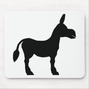 Alfombrilla De Ratón Donkey Silhouette