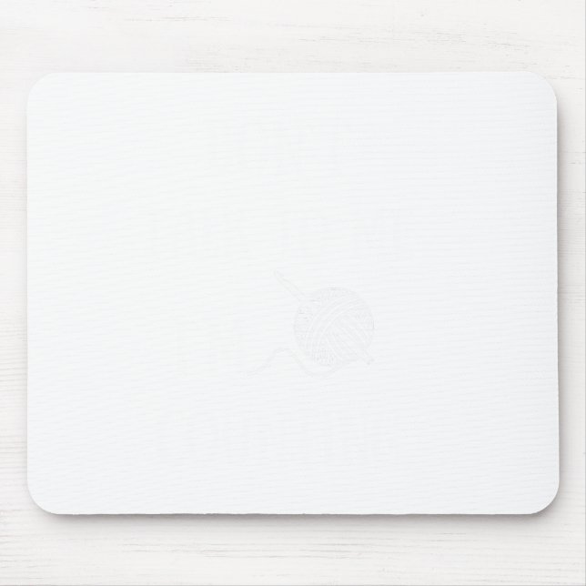 Alfombrilla De Ratón Dont Talk To Me Im Counting Funny Crochet  (Frente)