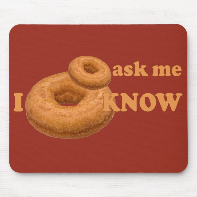 Alfombrilla De Ratón Donut Humor personalizado mousepad (Frente)