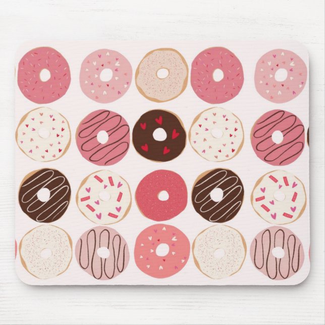 Alfombrilla De Ratón Donuts Para La Almohadilla Del Ratón (Frente)