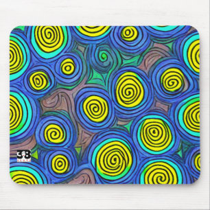 Alfombrilla De Ratón Doodle Art Swirls