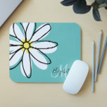Alfombrilla De Ratón Doodle dibujado Daisy blanco rosado mono lindo<br><div class="desc">Este diseño fue creado a través del arte digital. Puede ser personalizado en el área proporcionada o personalizándolo eligiendo la opción de pulsar para personalizar y cambiando el nombre, iniciales o palabras. También puede cambiar el color y estilo del texto o eliminar el texto para un diseño de sólo imagen....</div>
