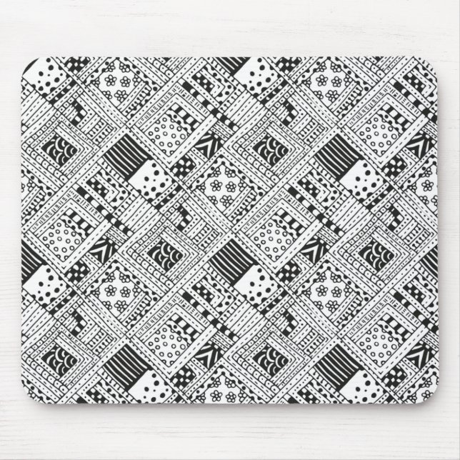 Alfombrilla De Ratón Doodle indio del modelo (Frente)