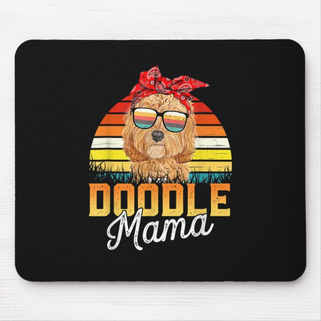 Alfombrilla De Ratón Doodle Mama Best Goldendoodle Mom (Frente)