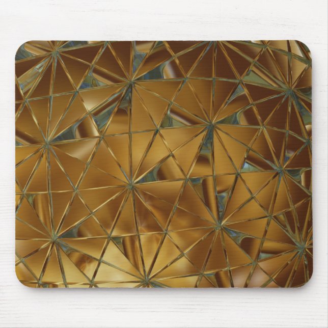Alfombrilla De Ratón dorado abstracto (Frente)