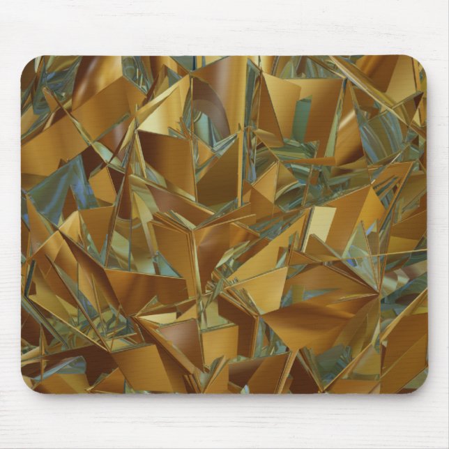 Alfombrilla De Ratón dorado abstracto (Frente)