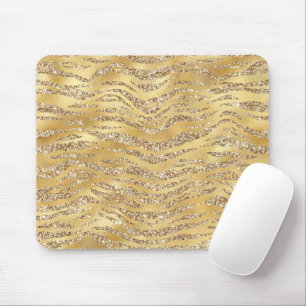 Alfombrilla De Ratón Dorado Lindo Tigre Piel Imprimir Patrón Amante de