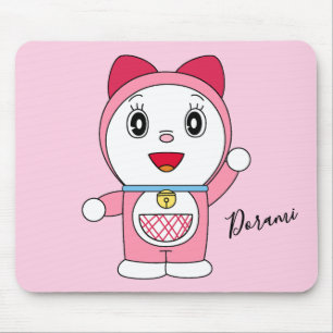 Alfombrilla De Ratón Doraemi rosa Doraemon Fanart Anime