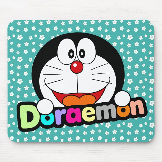 Alfombrilla De Ratón Doraemon Anime Negro Kawaii Adorable (Frente)