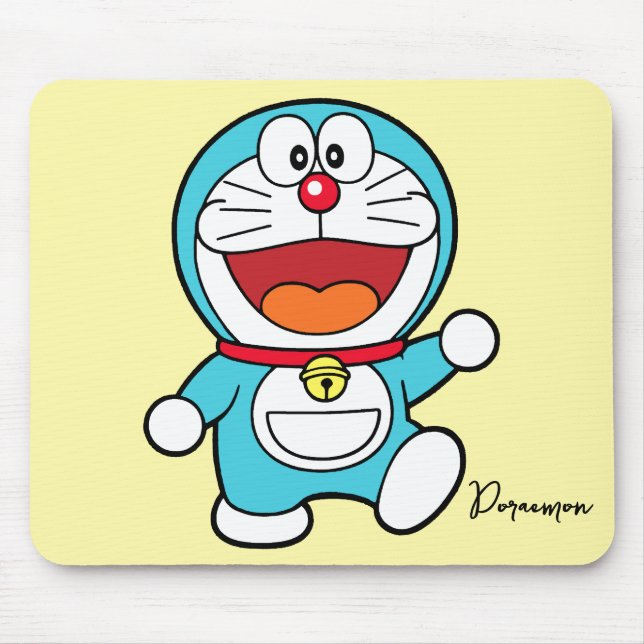 Alfombrilla De Ratón Doraemon Feliz (Frente)
