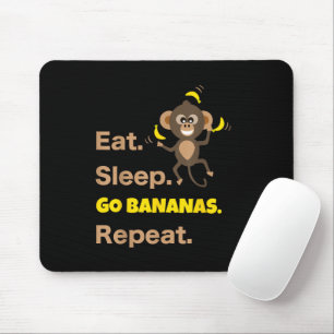 Alfombrilla De Ratón Dorman, duerman, plátanos, repiten un divertido mo