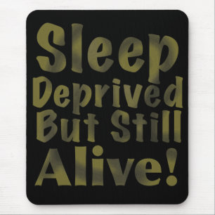 Alfombrilla De Ratón Dormir privado pero vivo en amarillo