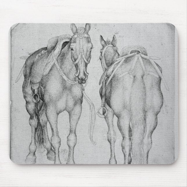 Alfombrilla De Ratón Dos caballos, el álbum de Vallardi (Frente)