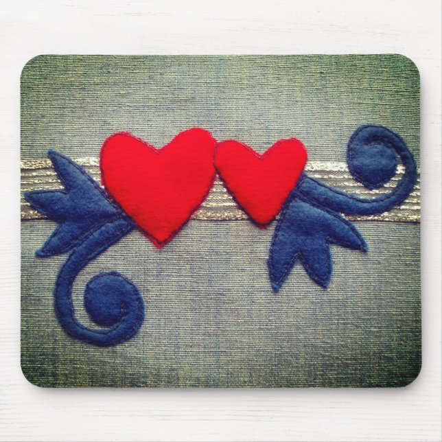 Alfombrilla De Ratón Dos corazones (Frente)