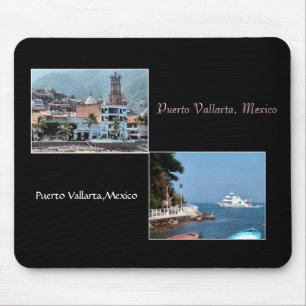 Alfombrilla De Ratón Dos escenas del mousepad de Puerto Vallarta