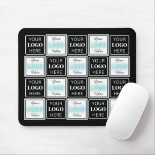 Alfombrilla De Ratón Dos eventos Logos Sencillo Blanco Fondo