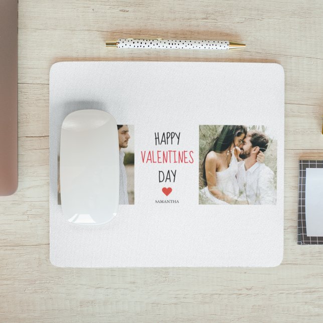 Alfombrilla De Ratón Dos fotos | Feliz Día de San Valentín | Doble rega (Subido por el creador)