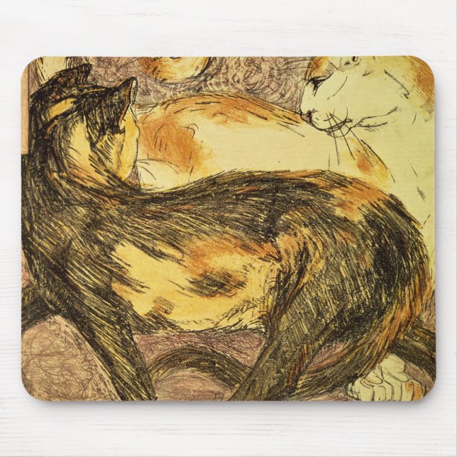 Alfombrilla De Ratón Dos gatos (Frente)