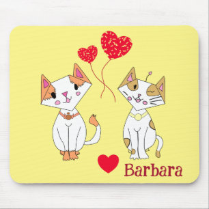 Alfombrilla De Ratón Dos Gatos 