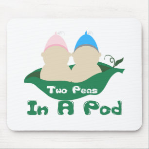 Alfombrilla De Ratón Dos Guisantes En Un Pod